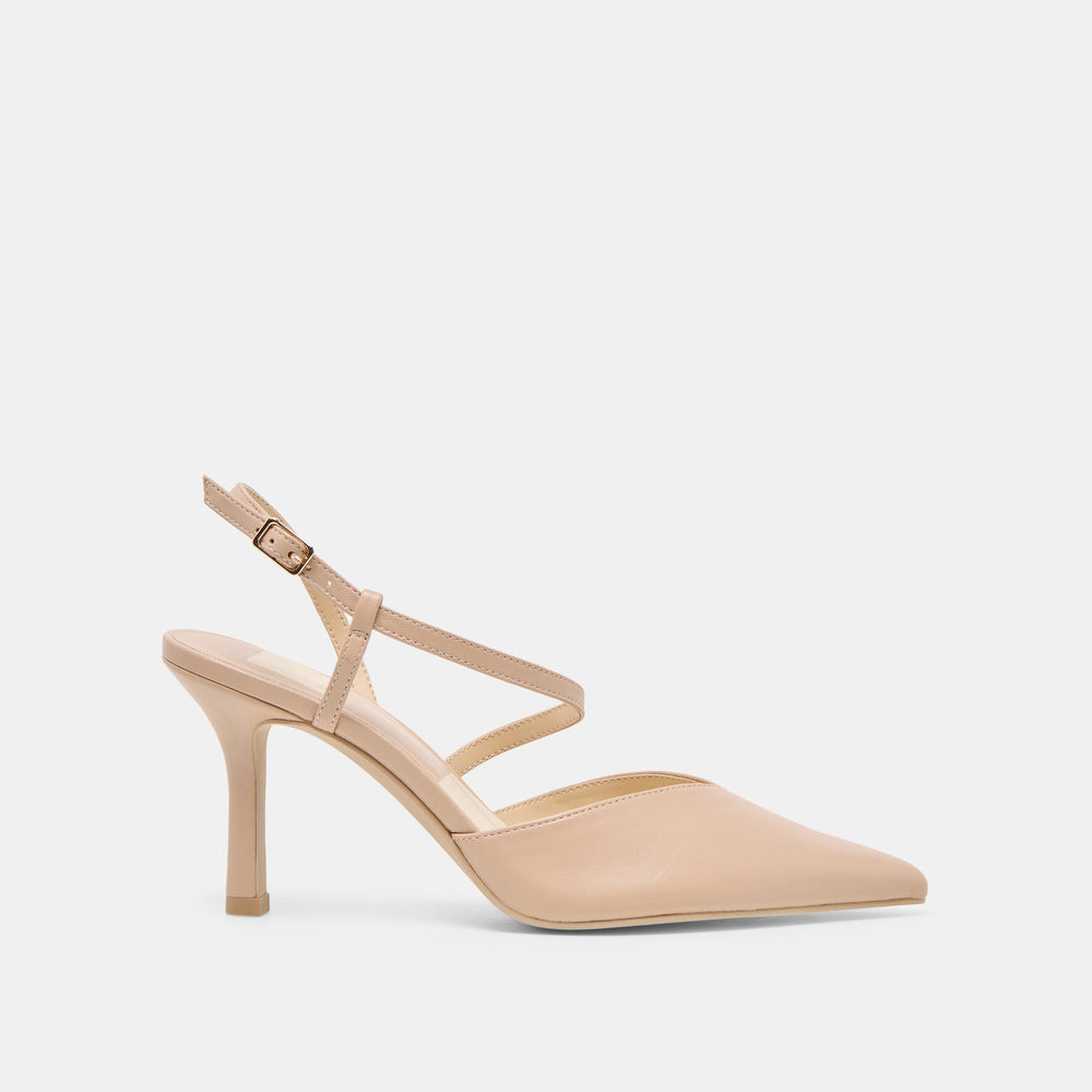 Kamra Beige Leather Heels / Dolce Vita