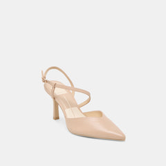 Kamra Beige Leather Heels / Dolce Vita