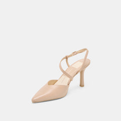 Kamra Beige Leather Heels / Dolce Vita