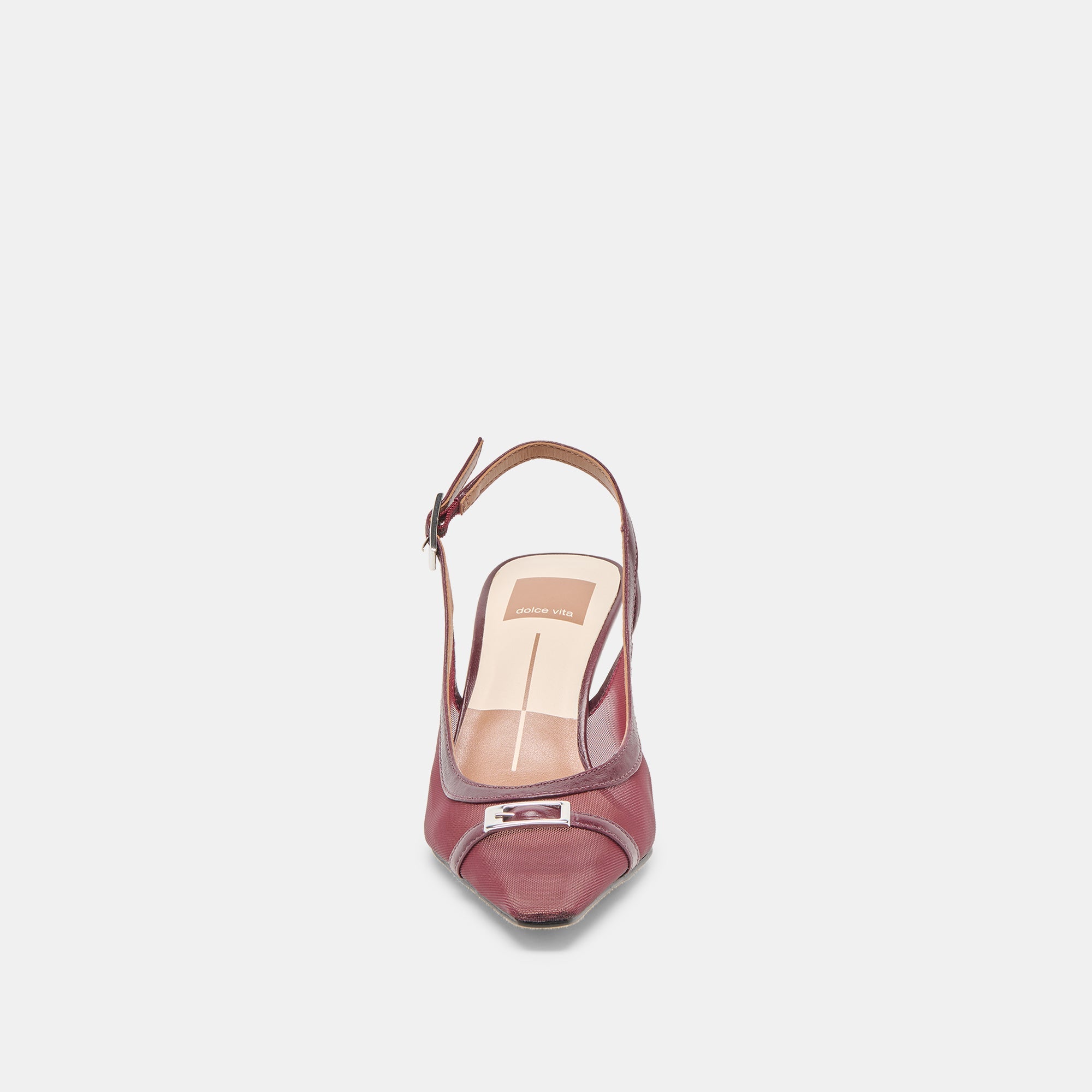 Lorine Burgundy Mesh Heels / Dolce Vita