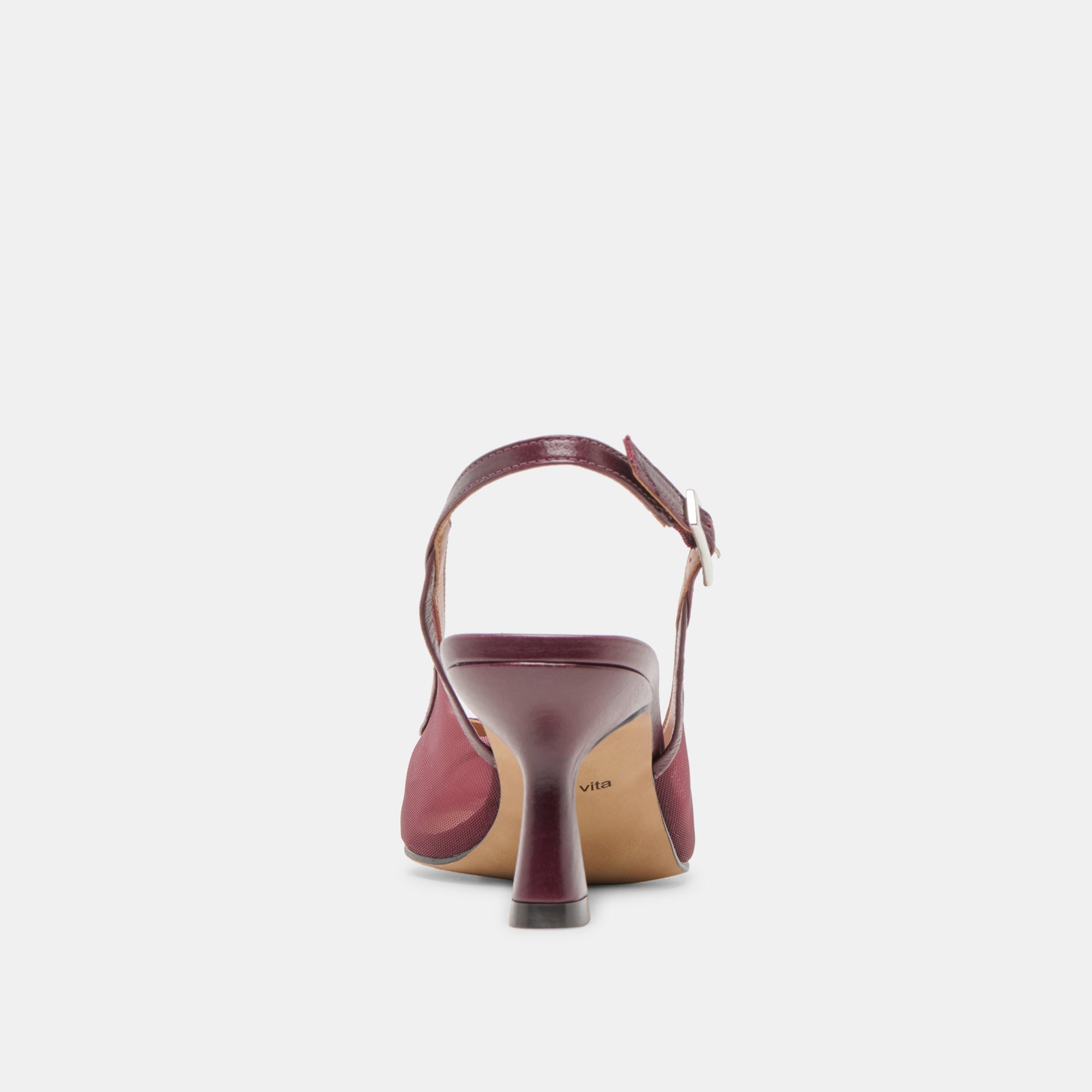 Lorine Burgundy Mesh Heels / Dolce Vita