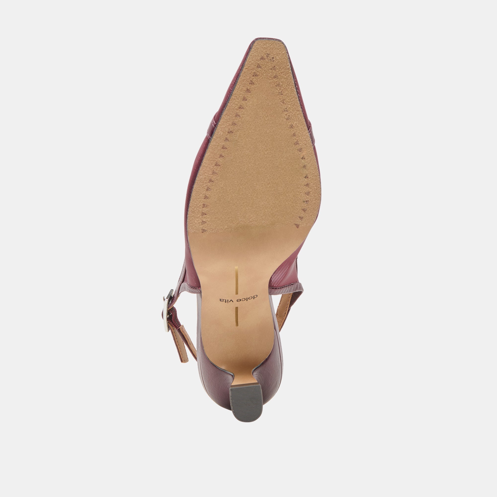 Lorine Burgundy Mesh Heels / Dolce Vita
