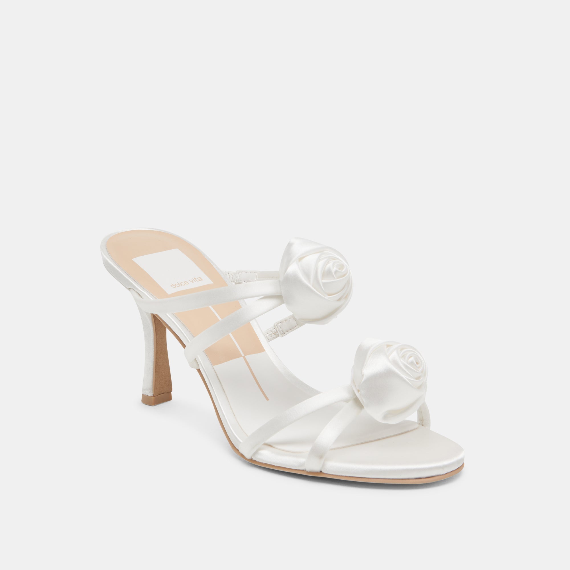 LINZY HEELS TRUE WHITE SATIN
 – Dolce Vita / Dolce Vita