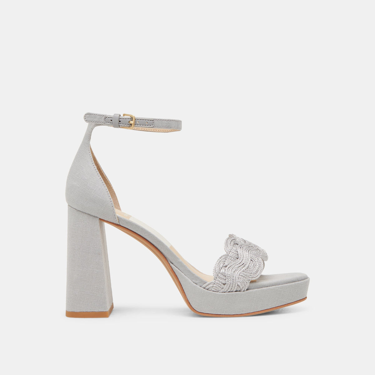 PELTIN HEELS GREY WOVEN RAFFIA
 – Dolce Vita / Dolce Vita