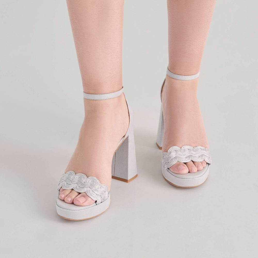 PELTIN HEELS GREY WOVEN RAFFIA
 – Dolce Vita / Dolce Vita