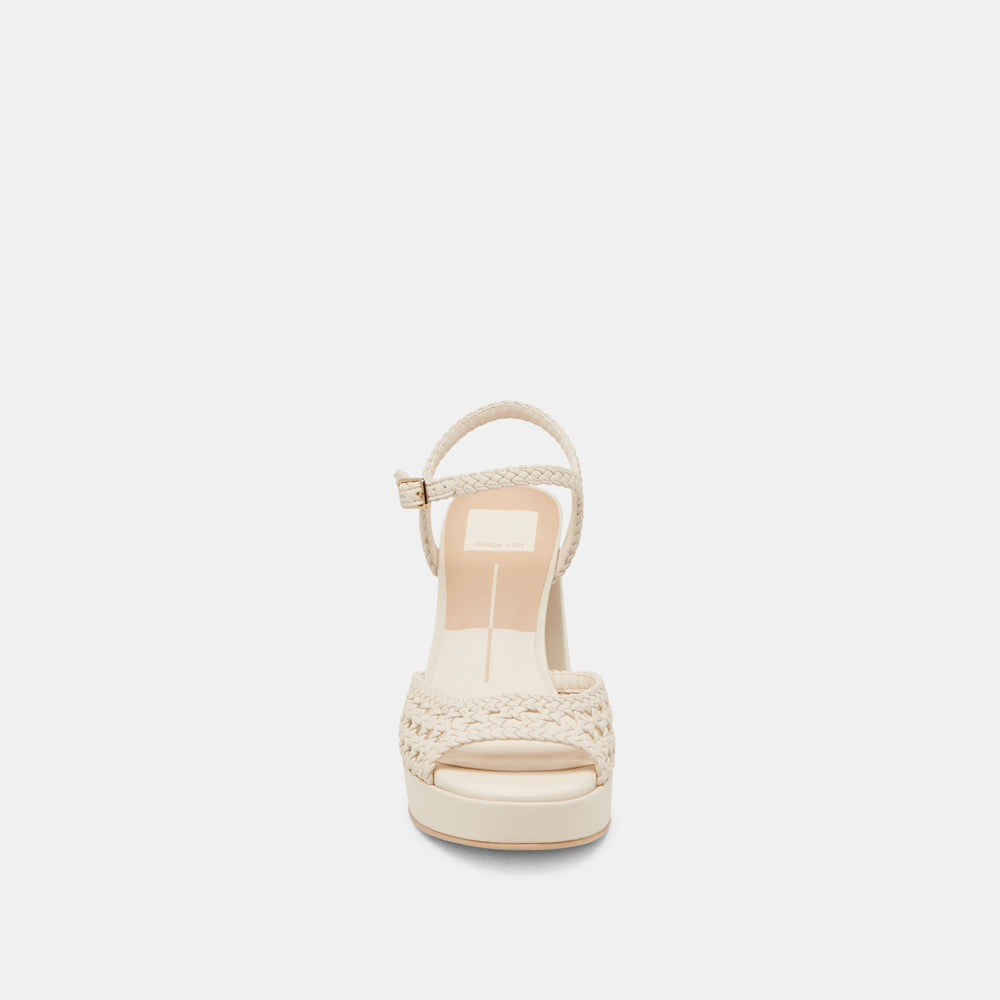 PEYTEN WIDE HEELS CREME WOVEN STELLA
 – Dolce Vita / Dolce Vita