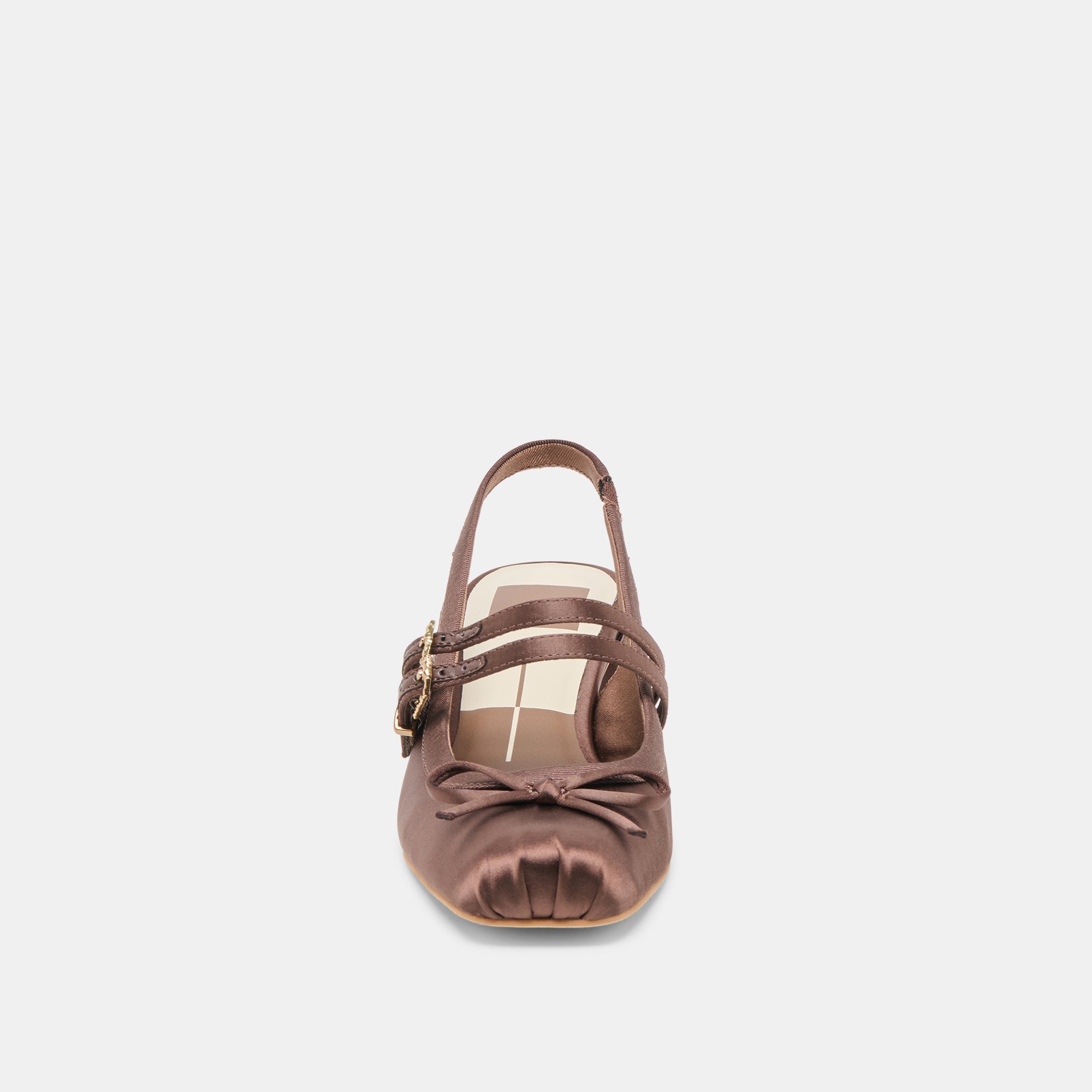 Loris Mahogany Satin Heels / Dolce Vita