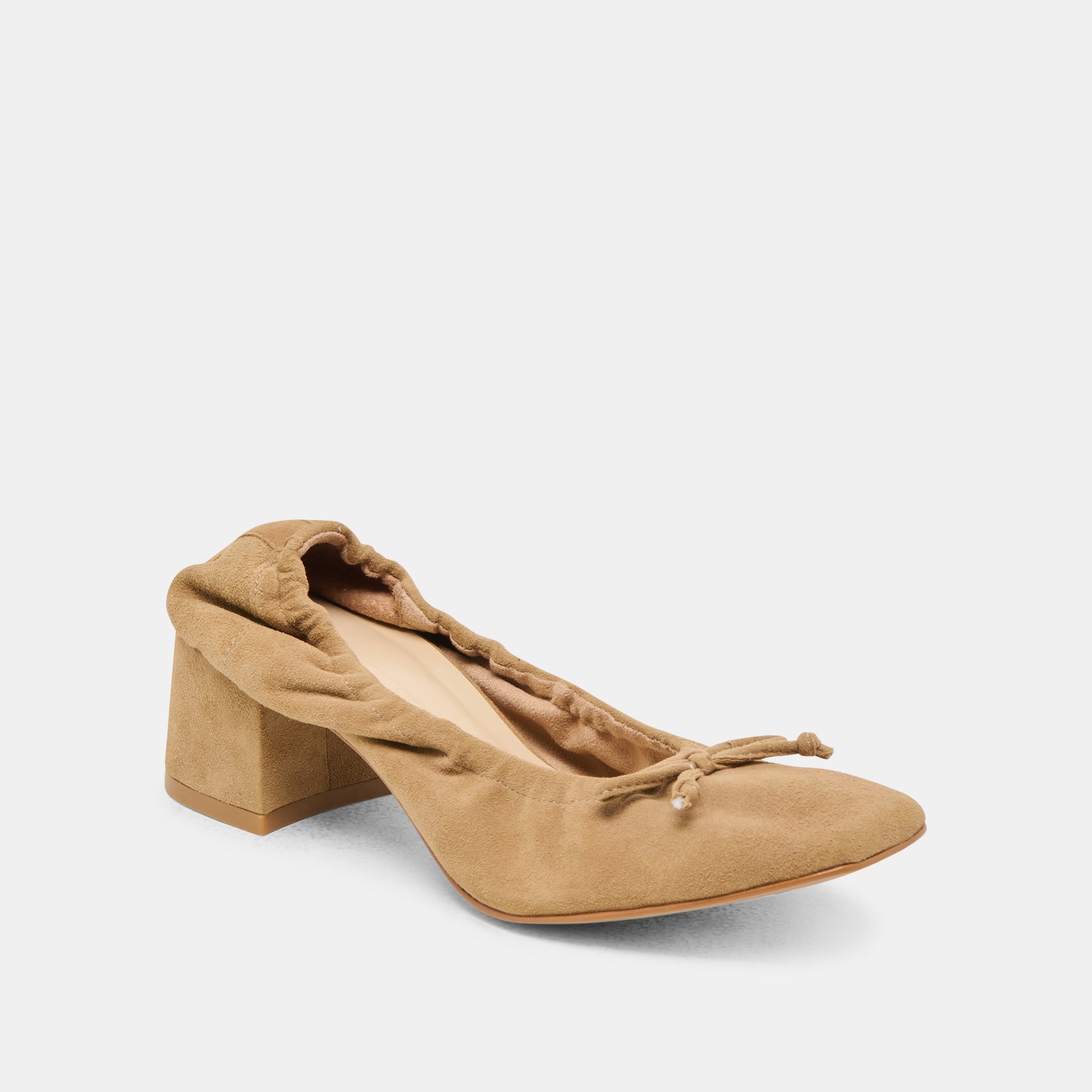Karmin Dk Taupe Suede Heels / Dolce Vita