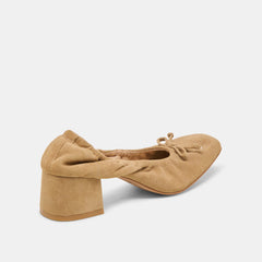 Karmin Dk Taupe Suede Heels / Dolce Vita