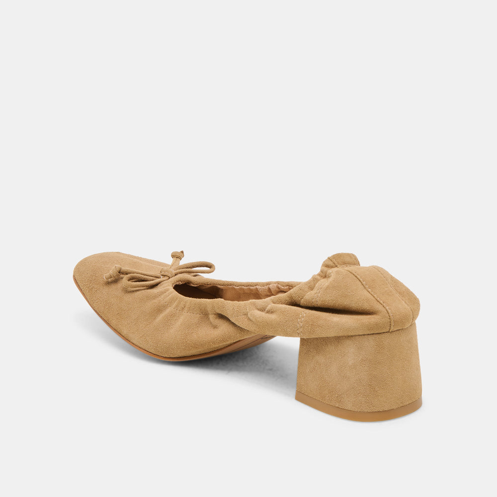 Karmin Dk Taupe Suede Heels / Dolce Vita