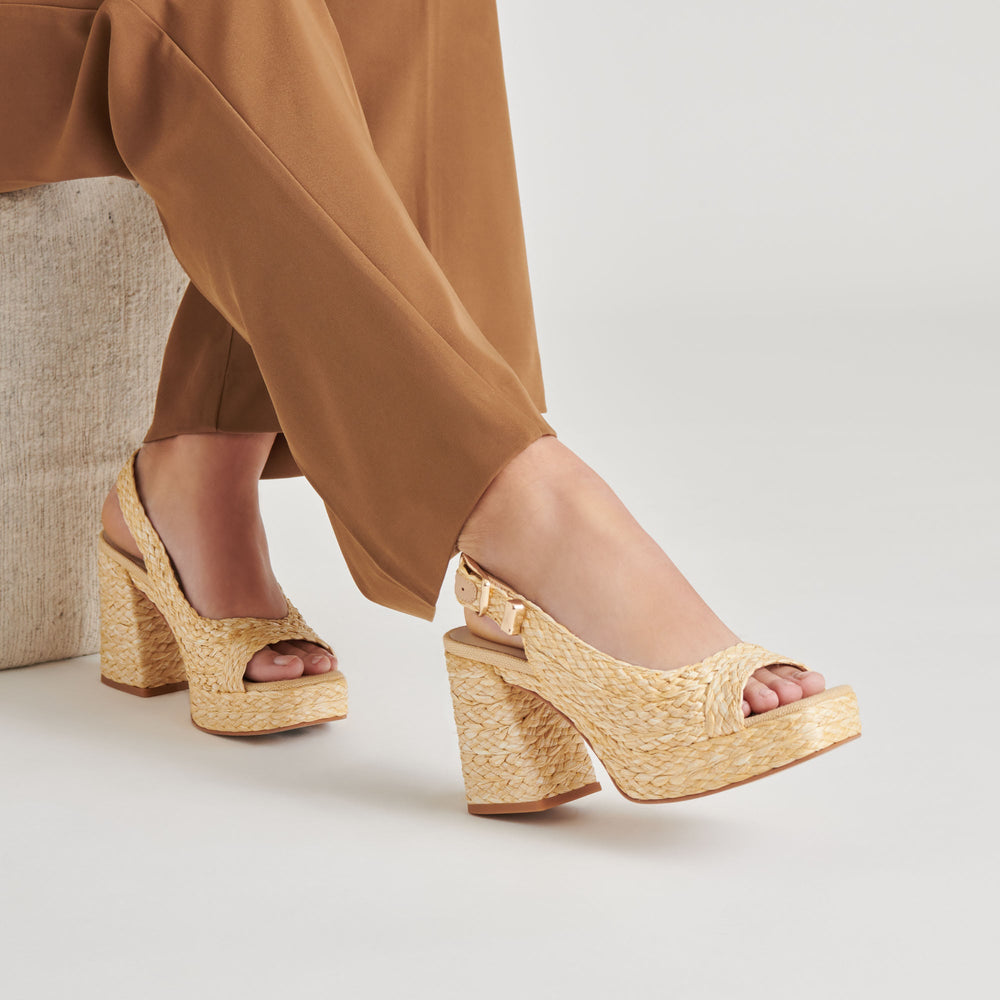 FLORES HEELS NATURAL RAFFIA
 – Dolce Vita / Dolce Vita