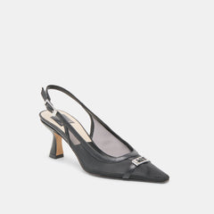 Lorine Onyx Mesh Heels / Dolce Vita