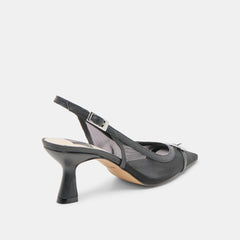 Lorine Onyx Mesh Heels / Dolce Vita