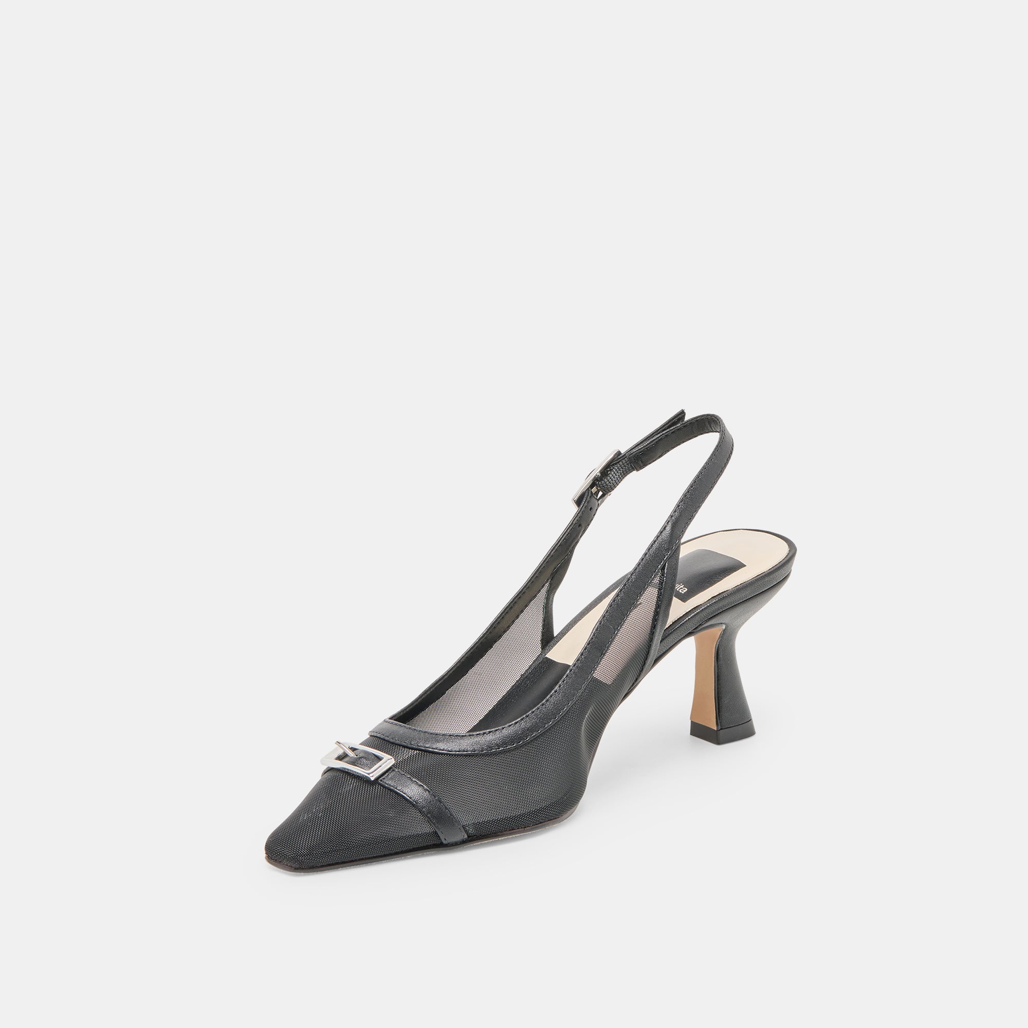Lorine Onyx Mesh Heels / Dolce Vita
