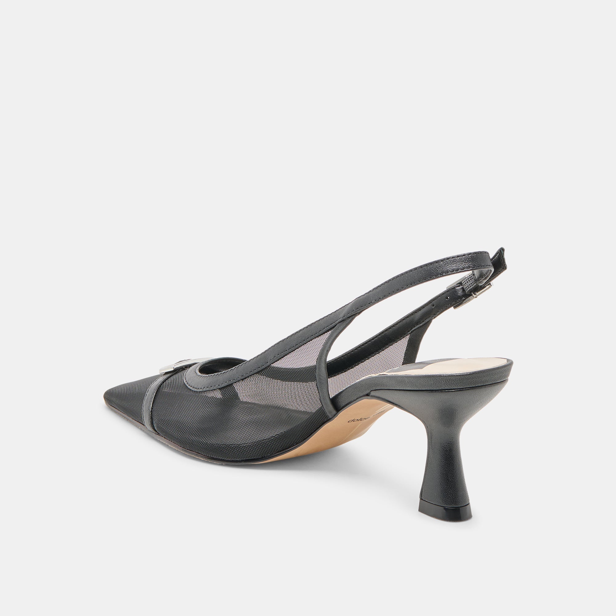Lorine Onyx Mesh Heels / Dolce Vita