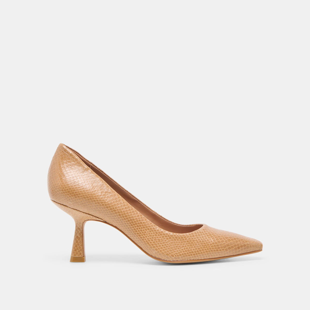 Briona Whiskey Embossed Leather Heels / Dolce Vita