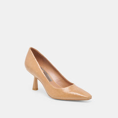 Briona Whiskey Embossed Leather Heels / Dolce Vita