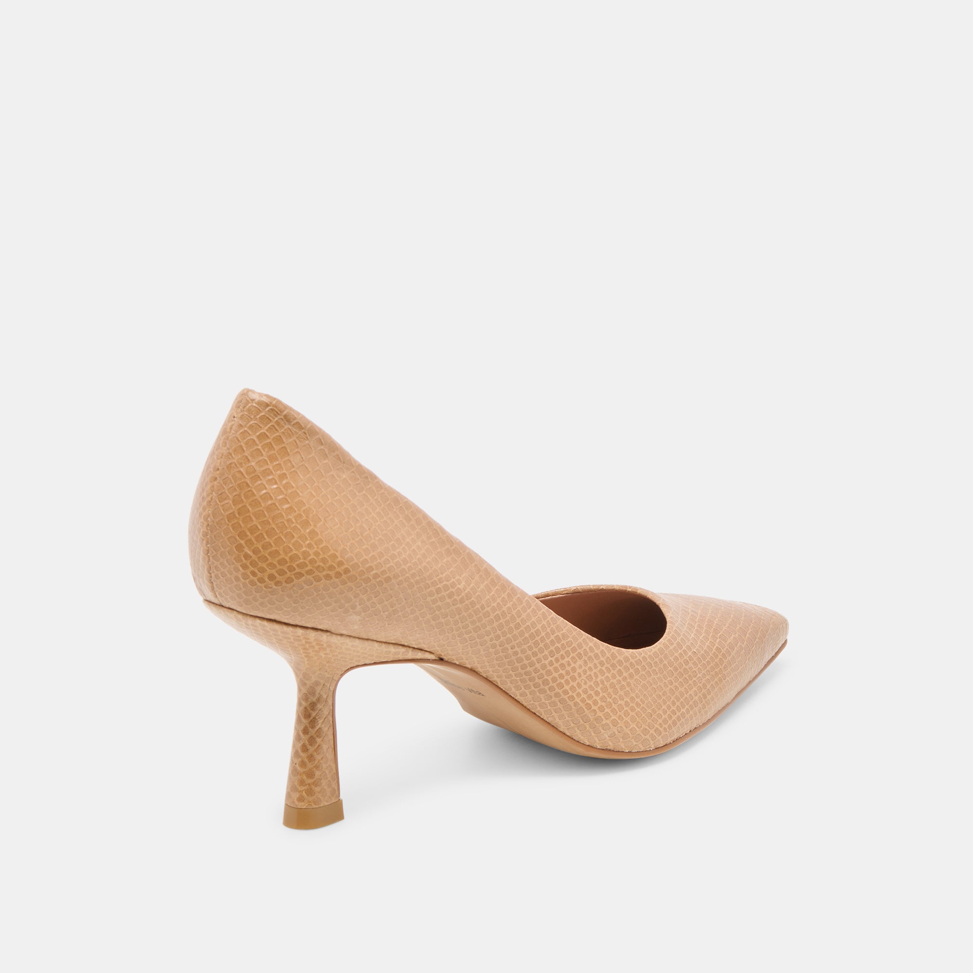 Briona Whiskey Embossed Leather Heels / Dolce Vita