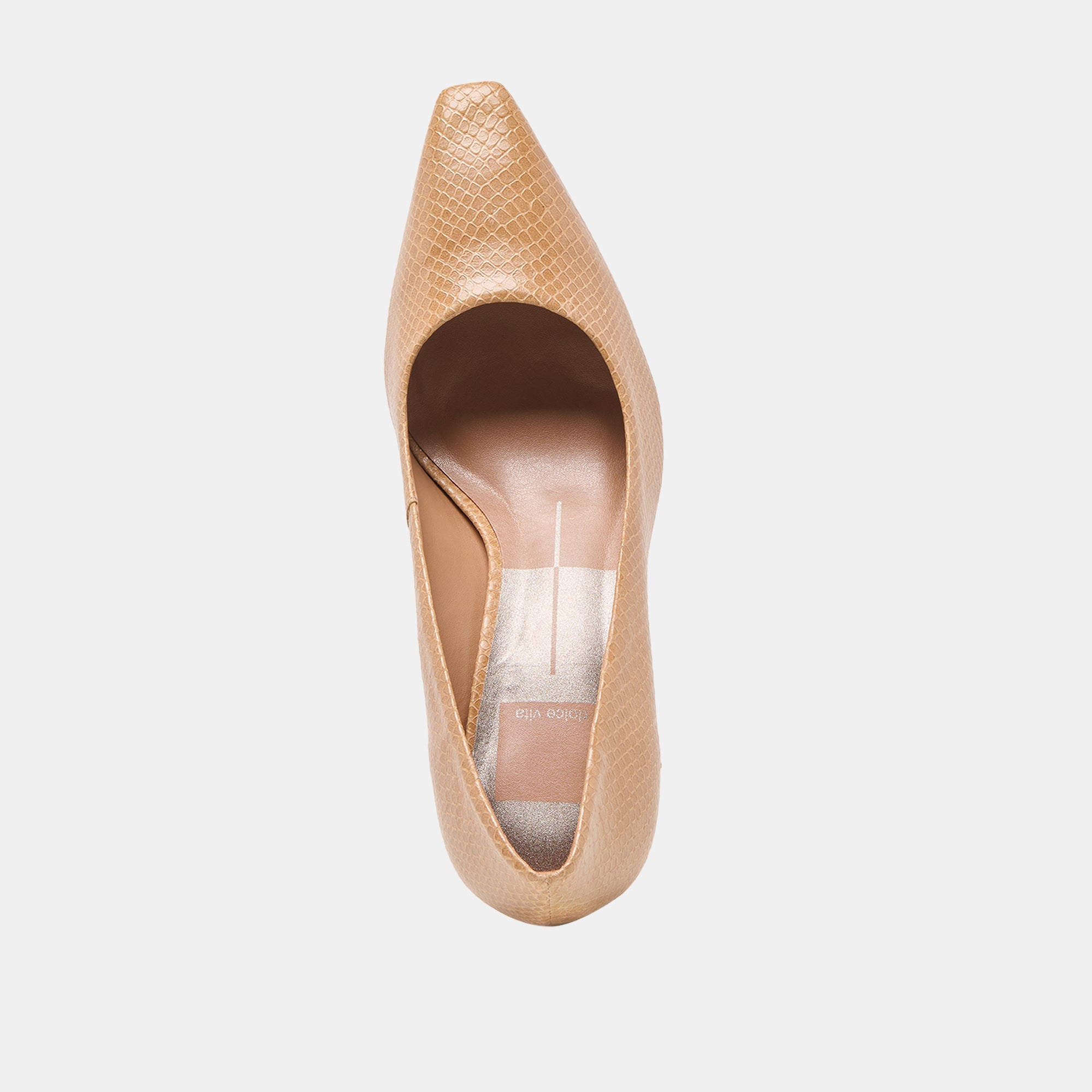 Briona Whiskey Embossed Leather Heels / Dolce Vita