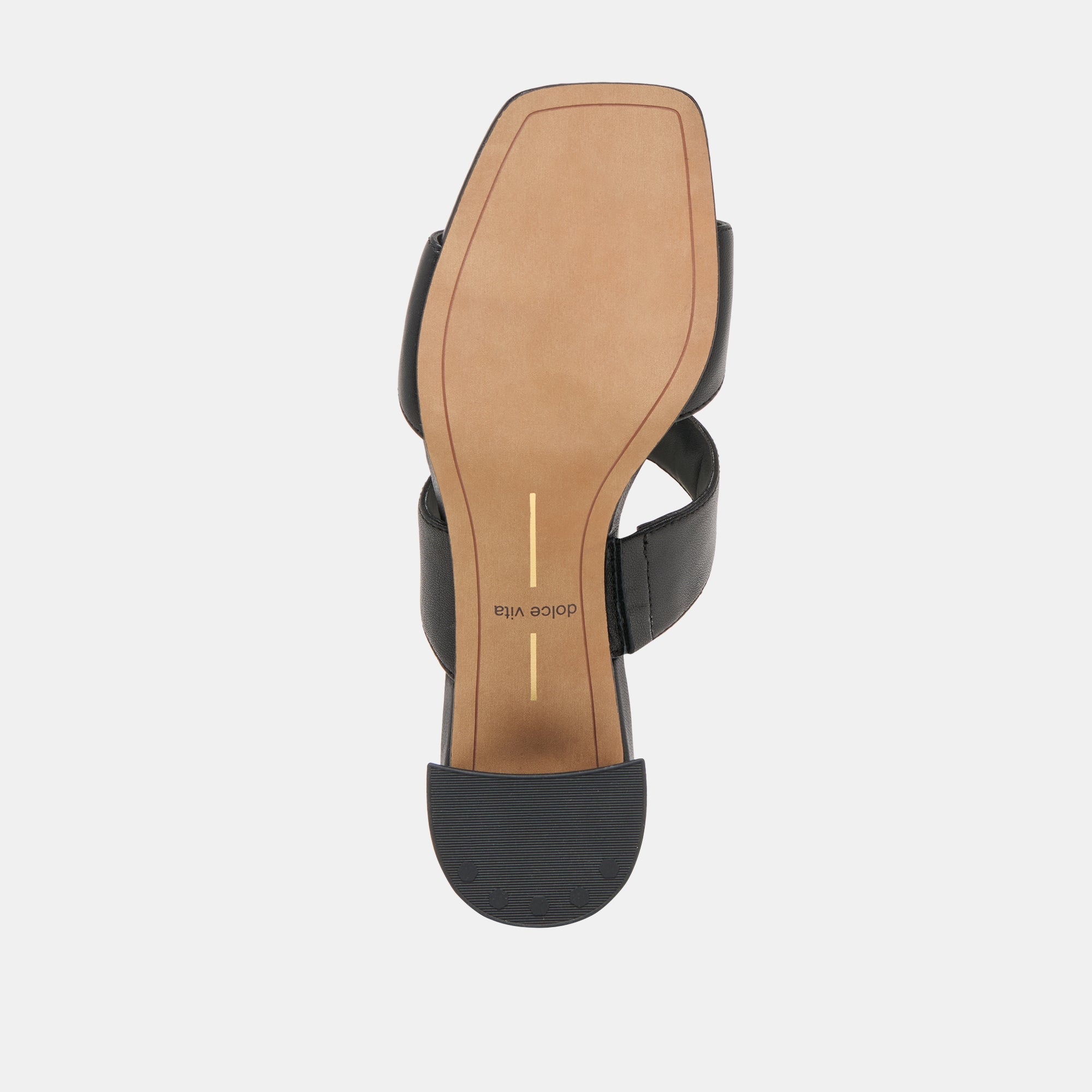 Barnet Black Leather Heels / Dolce Vita