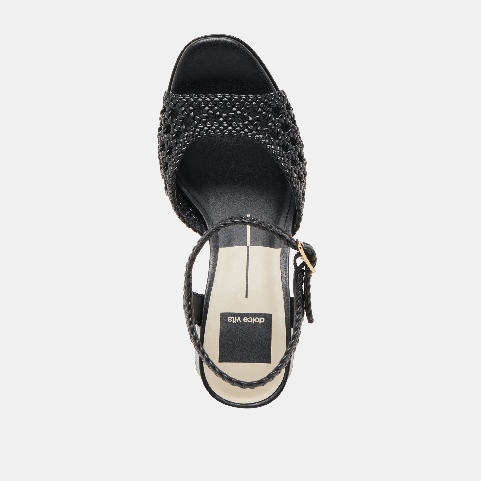 PEYTEN WIDE HEELS BLACK WOVEN STELLA
 – Dolce Vita / Dolce Vita