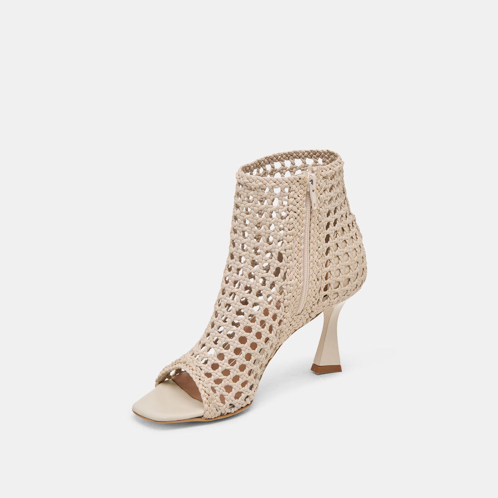 Quin Bone Woven Leather Heels / Dolce Vita
