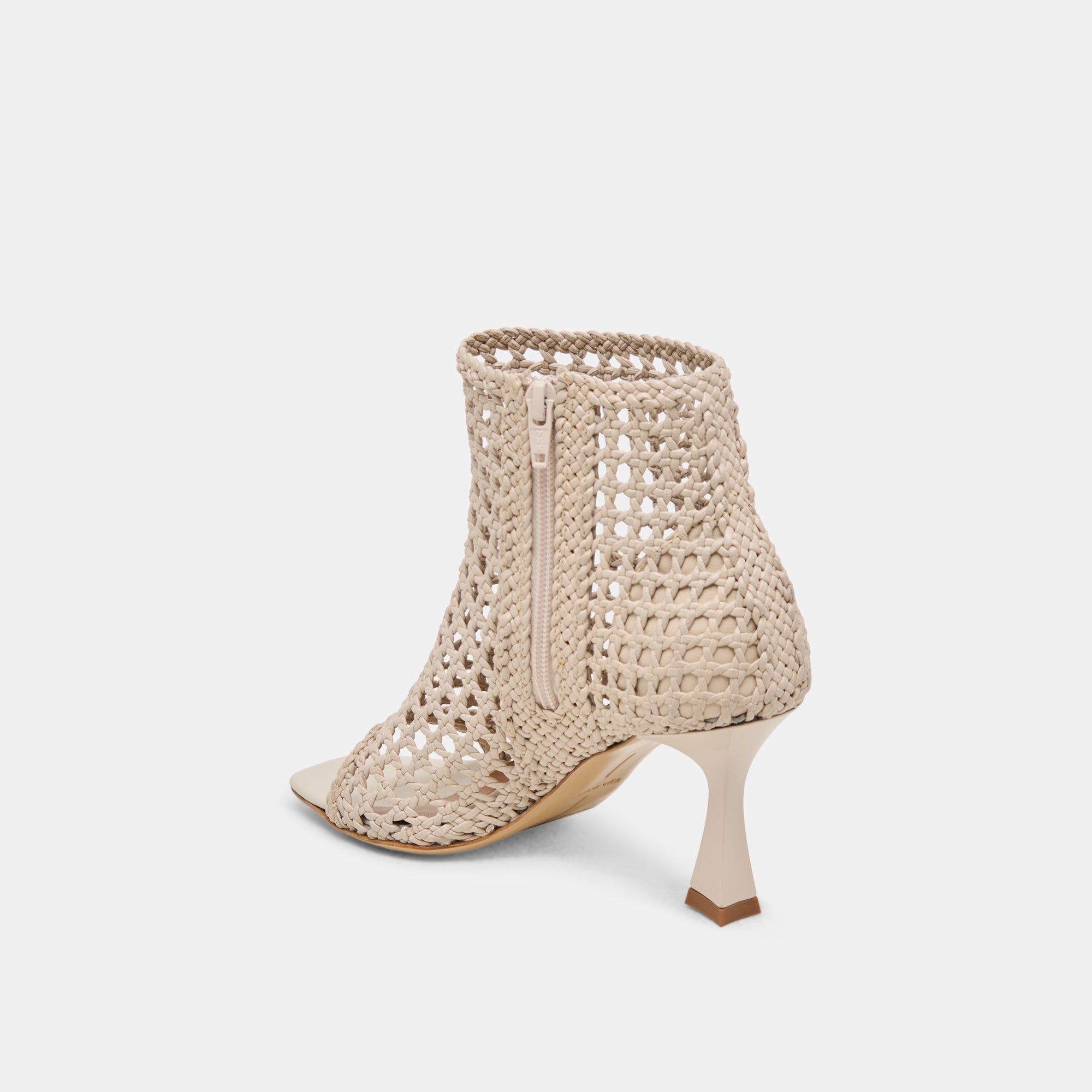 Quin Bone Woven Leather Heels / Dolce Vita