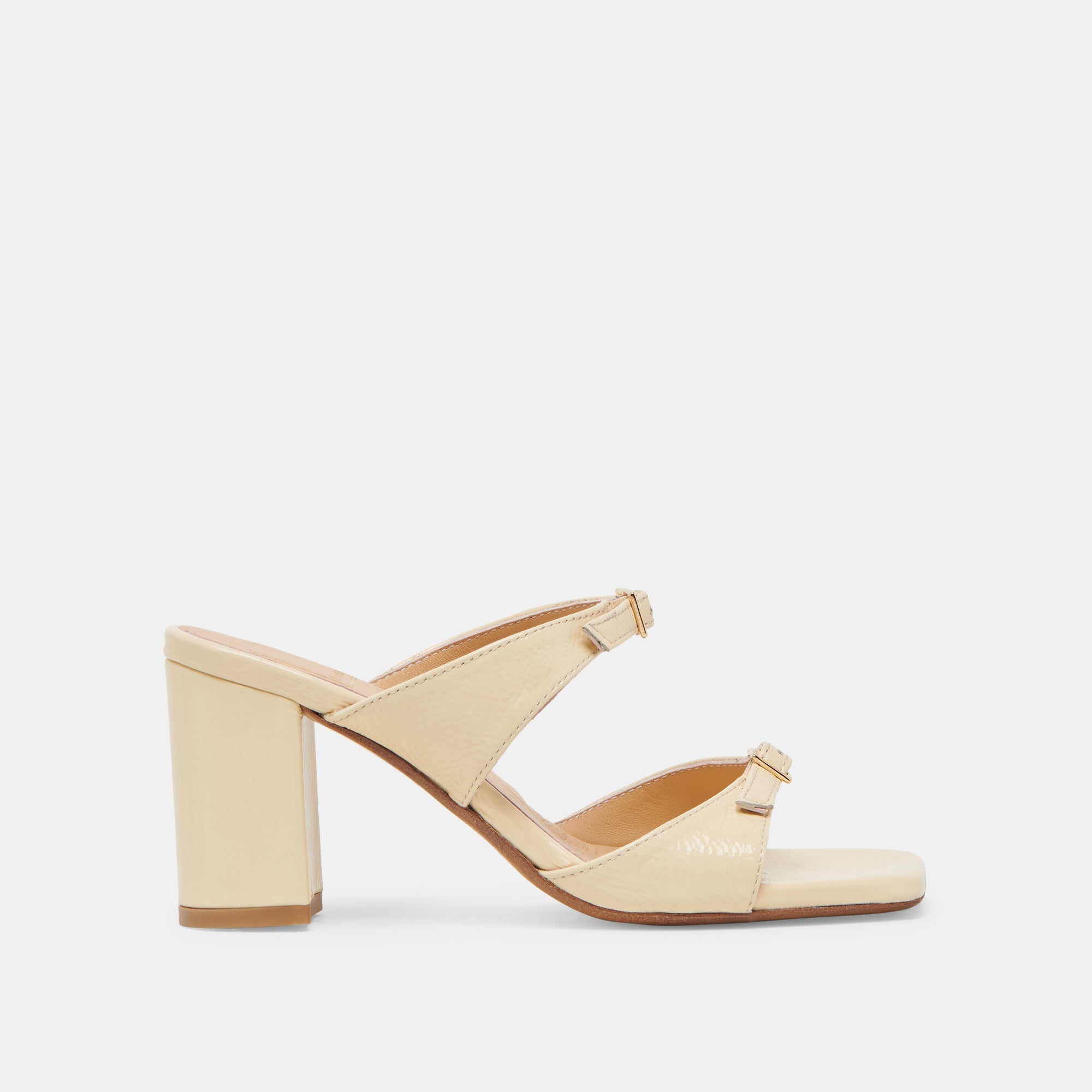 SHANE HEELS LIGHT YELLOW CRINKLE PATENT
 – Dolce Vita / Dolce Vita
