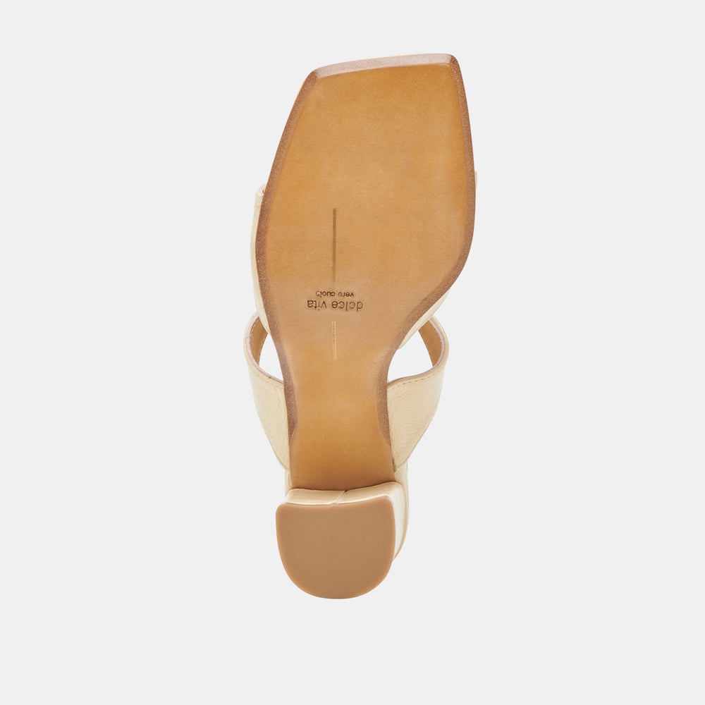 SHANE HEELS LIGHT YELLOW CRINKLE PATENT
 – Dolce Vita / Dolce Vita