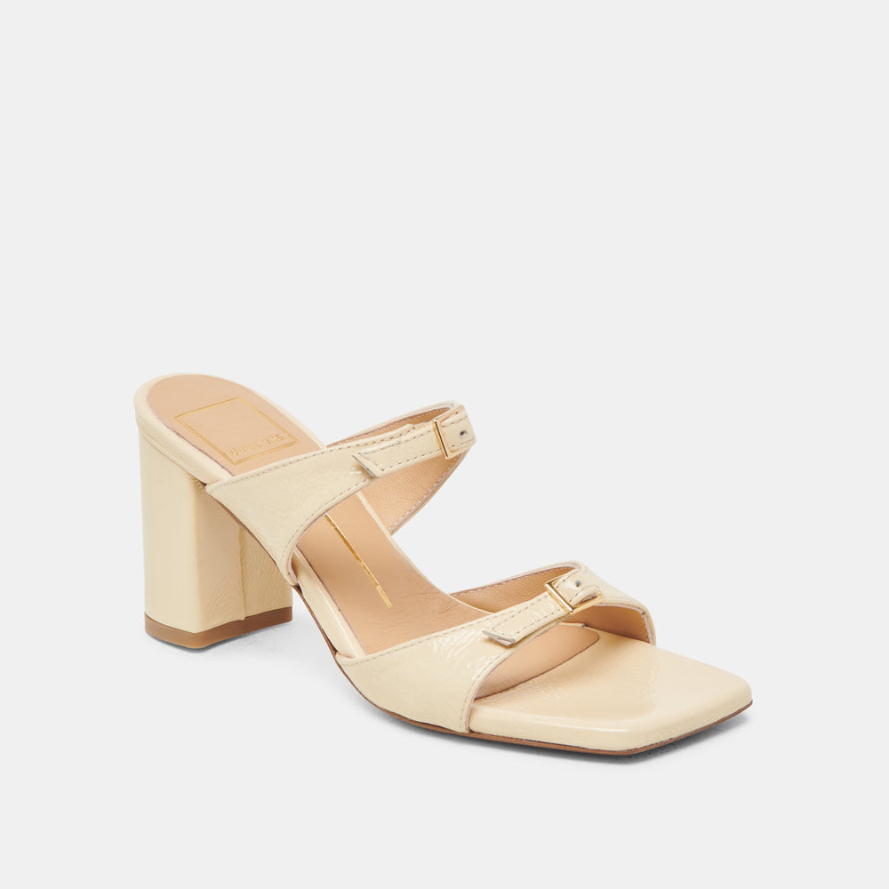 SHANE HEELS LIGHT YELLOW CRINKLE PATENT
 – Dolce Vita / Dolce Vita