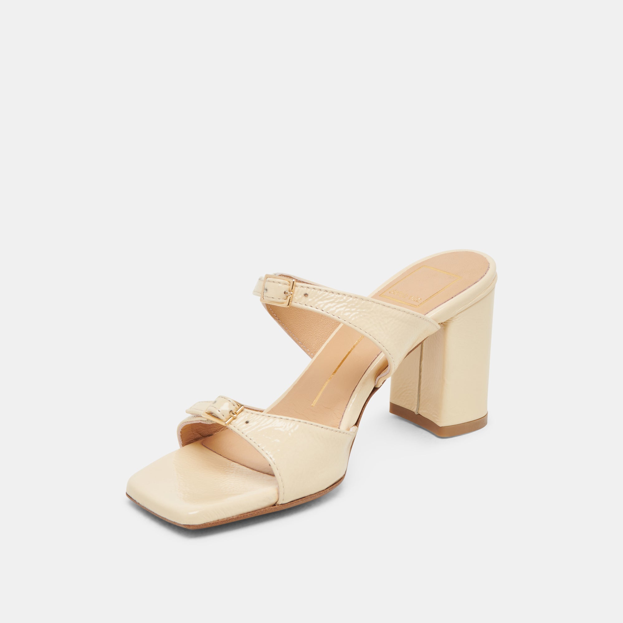 SHANE HEELS LIGHT YELLOW CRINKLE PATENT
 – Dolce Vita / Dolce Vita