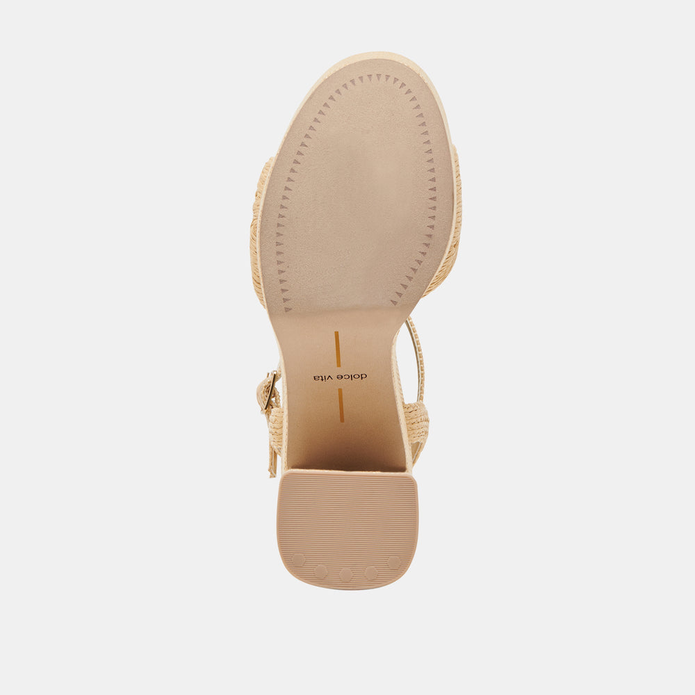 TINAYA HEELS LT NATURAL RAFFIA
 – Dolce Vita / Dolce Vita