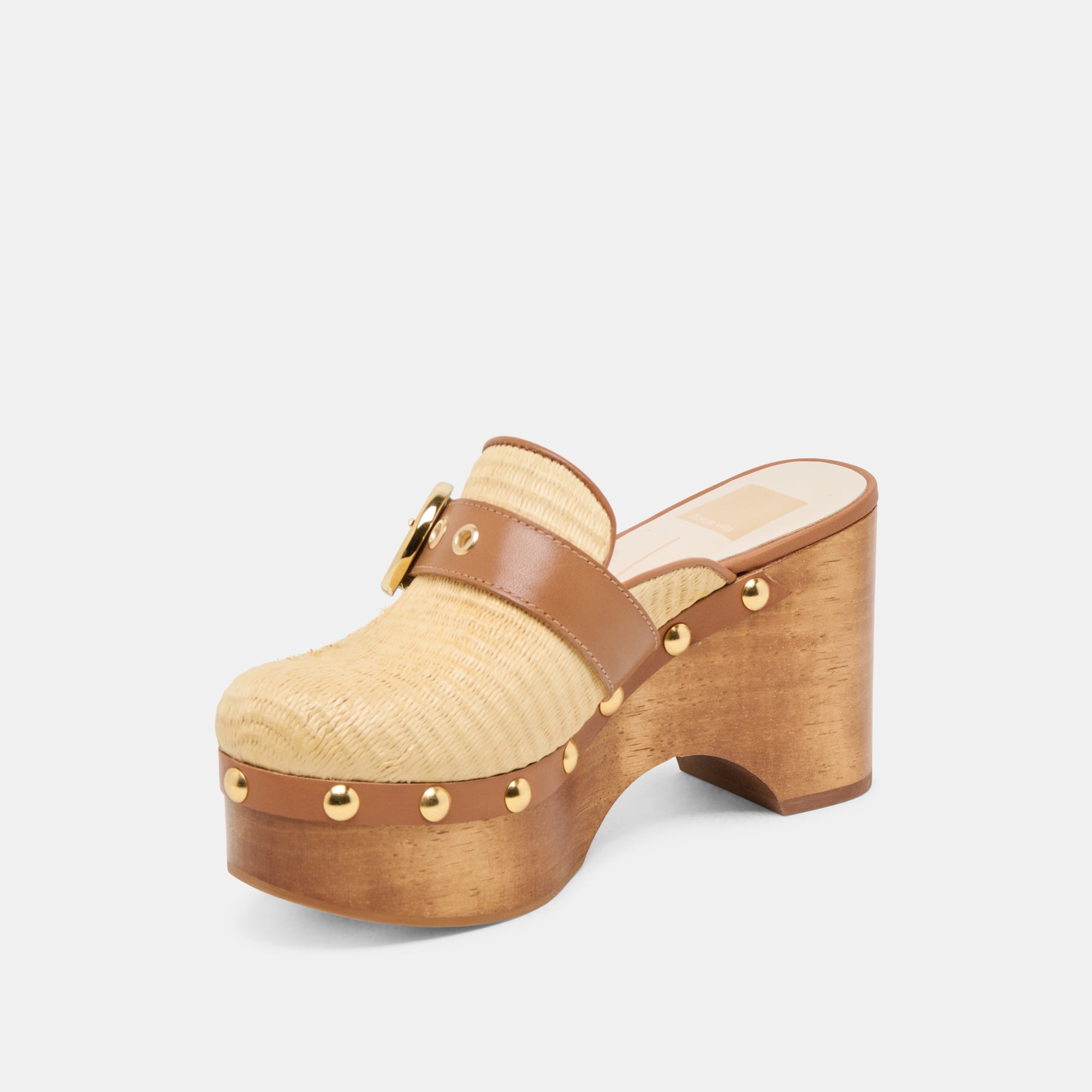Debrah Lt Natural Raffia Clogs / Dolce Vita