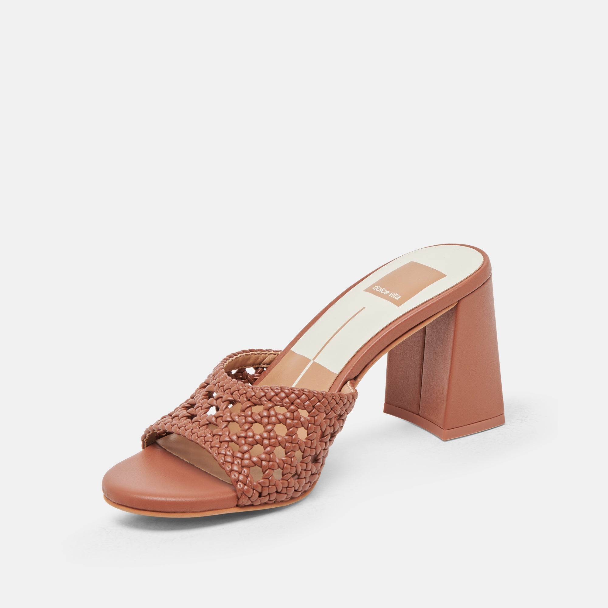 MARGOE HEELS COGNAC WOVEN STELLA
 – Dolce Vita / Dolce Vita