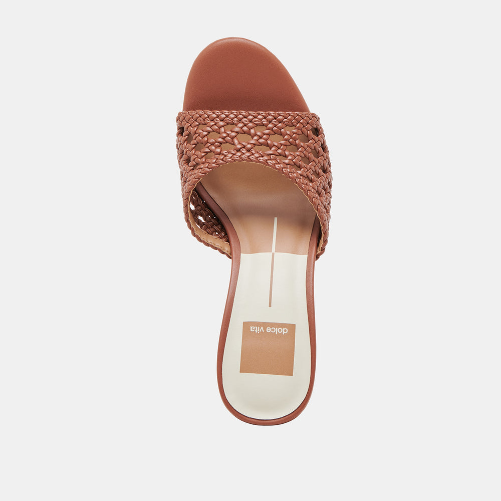 MARGOE HEELS COGNAC WOVEN STELLA
 – Dolce Vita / Dolce Vita
