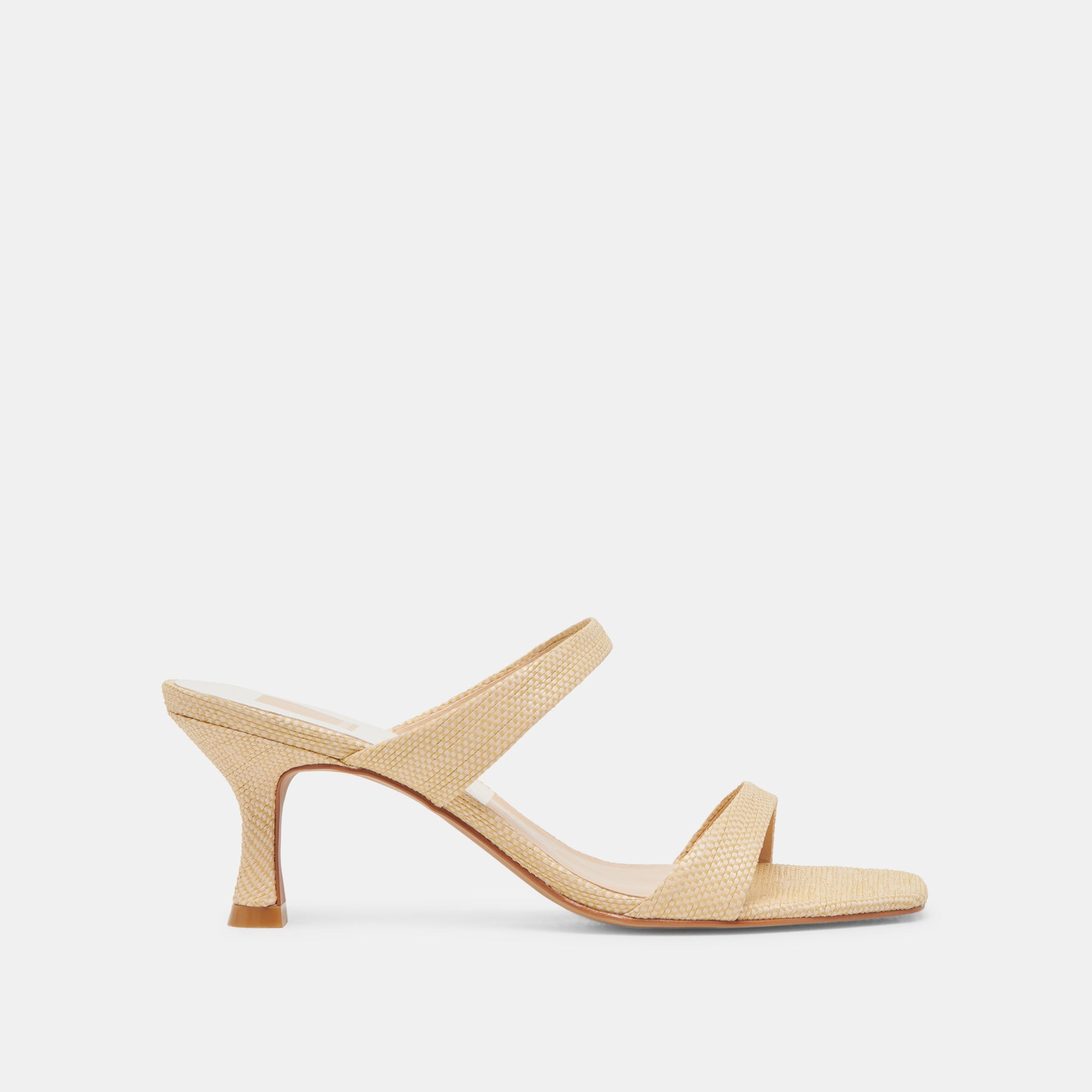 Genora Lt Natural Woven Raffia Heels / Dolce Vita