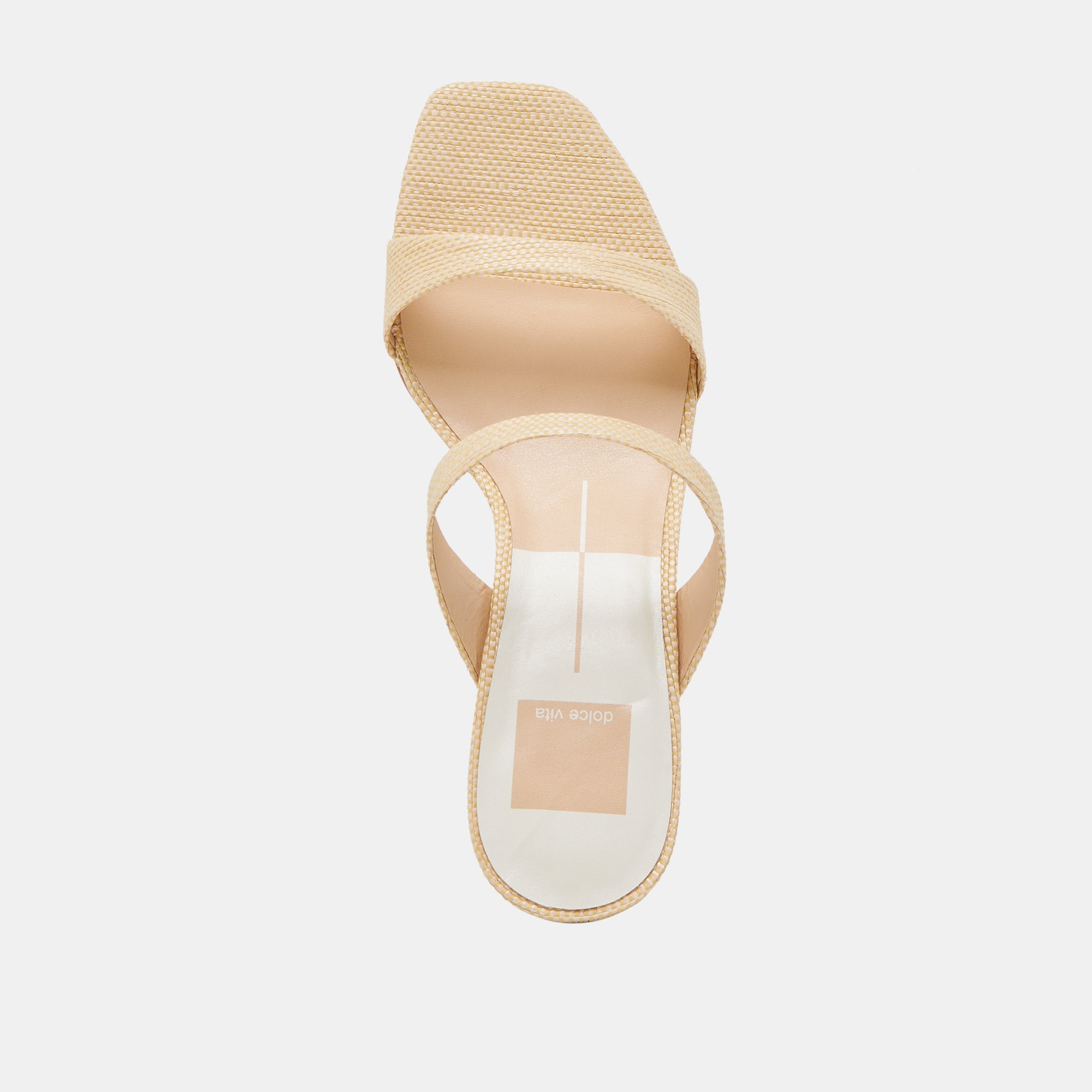 Genora Lt Natural Woven Raffia Heels / Dolce Vita