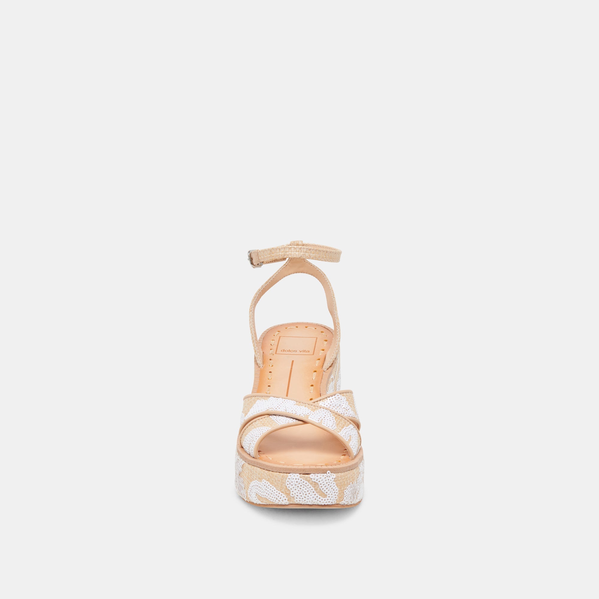 ENIKO HEELS NATURAL MULTI FLORAL SEQUIN
 – Dolce Vita / Dolce Vita