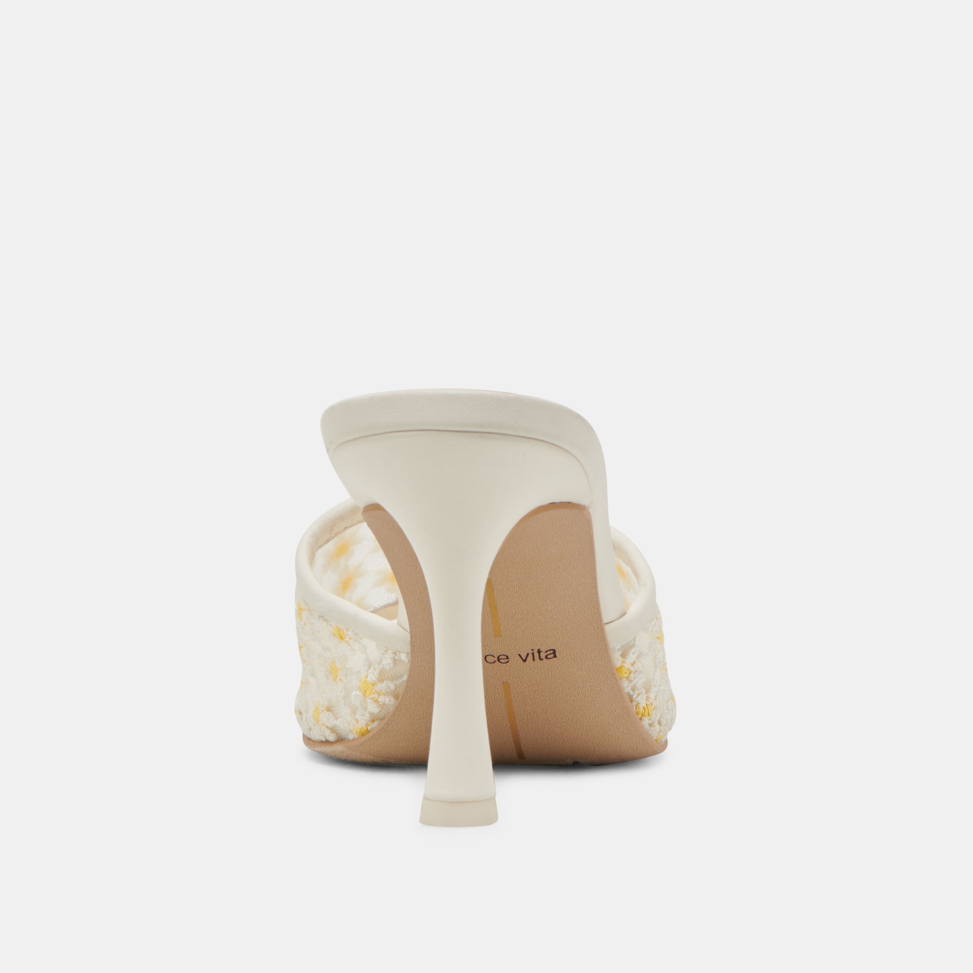 LAVENA FLORAL HEELS WHITE YELLOW FLORAL MESH
 – Dolce Vita / Dolce Vita