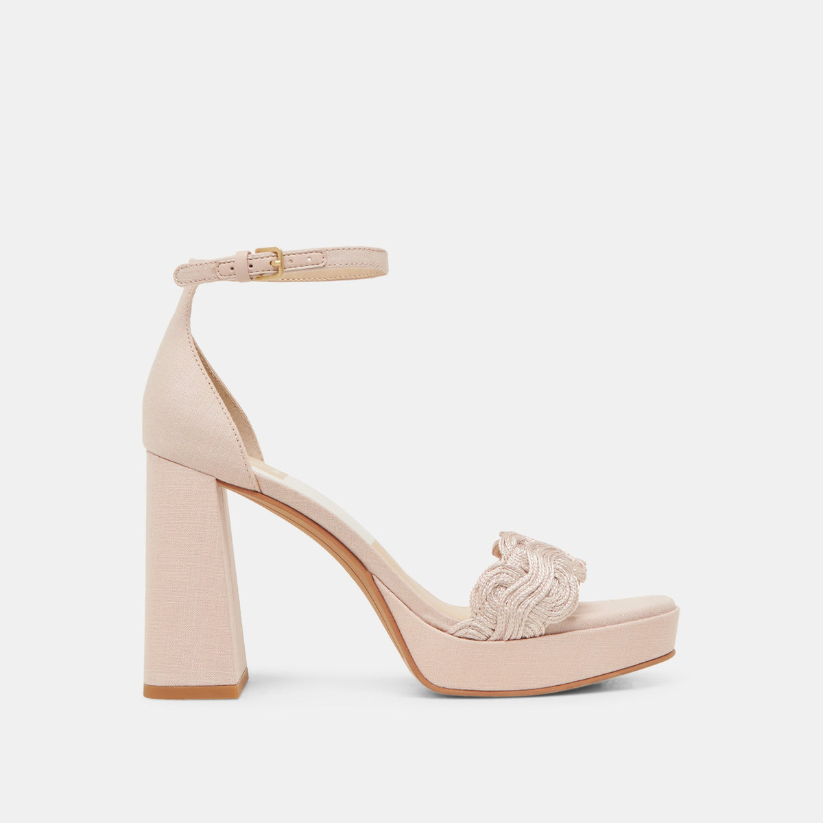 PELTIN HEELS LIGHT PINK WOVEN RAFFIA
 – Dolce Vita / Dolce Vita