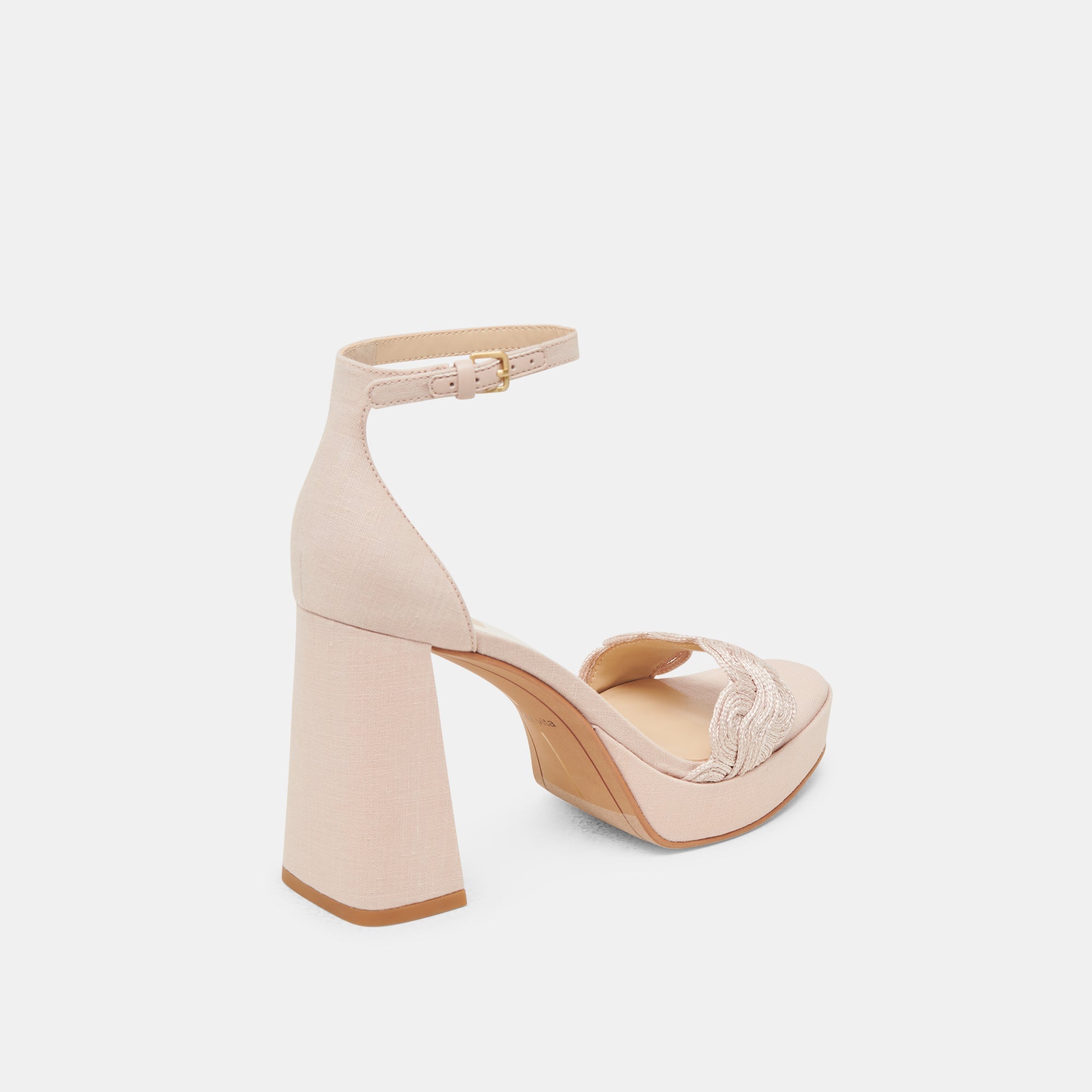 PELTIN HEELS LIGHT PINK WOVEN RAFFIA
 – Dolce Vita / Dolce Vita
