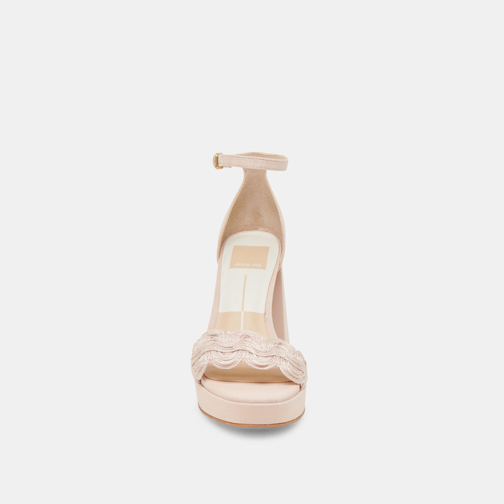 PELTIN HEELS LIGHT PINK WOVEN RAFFIA
 – Dolce Vita / Dolce Vita