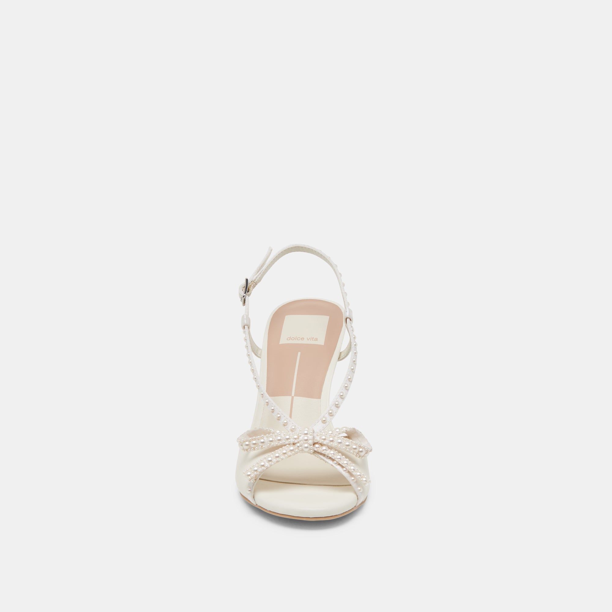 LONNY PEARL HEELS WHITE SATIN
 – Dolce Vita / Dolce Vita