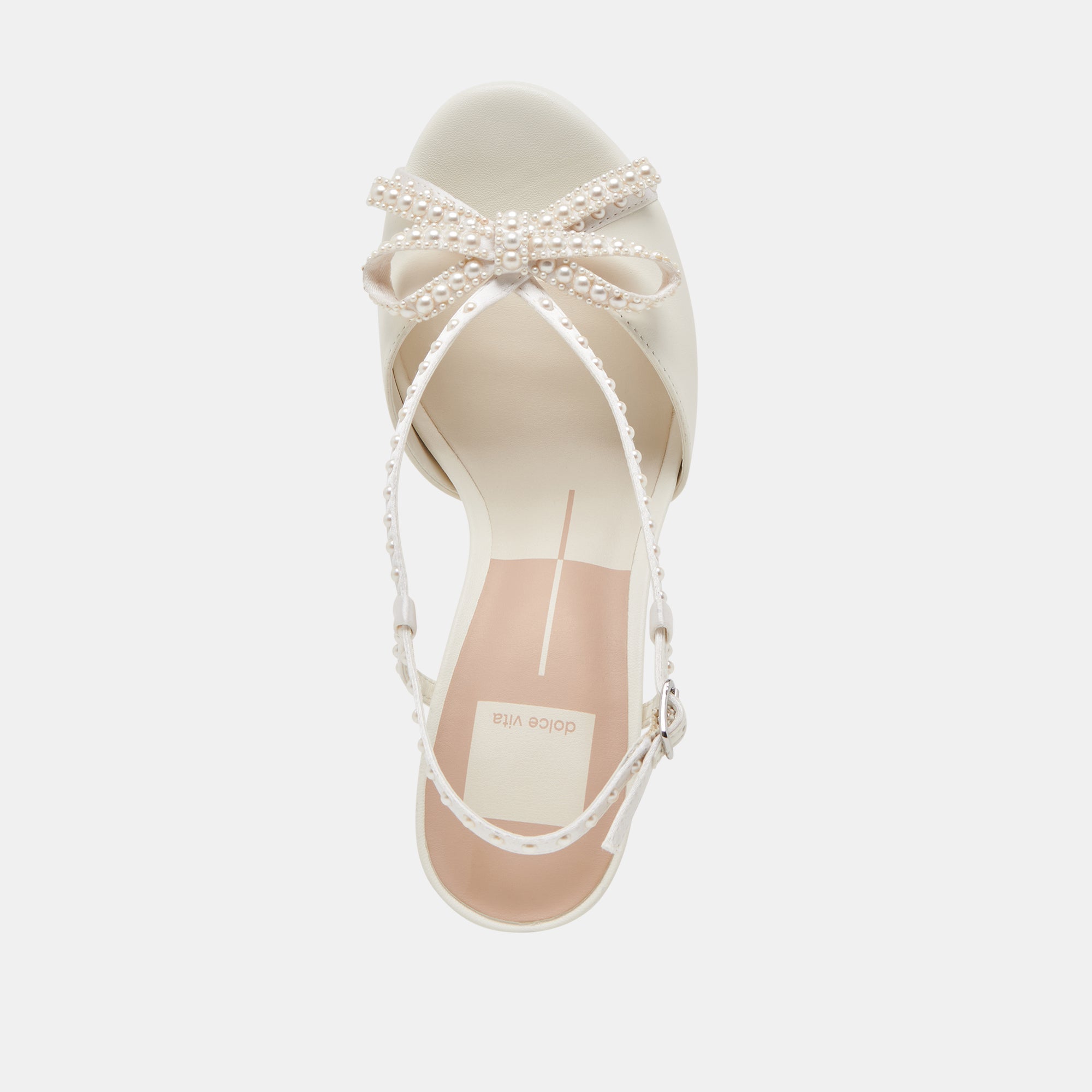 LONNY PEARL HEELS WHITE SATIN
 – Dolce Vita / Dolce Vita