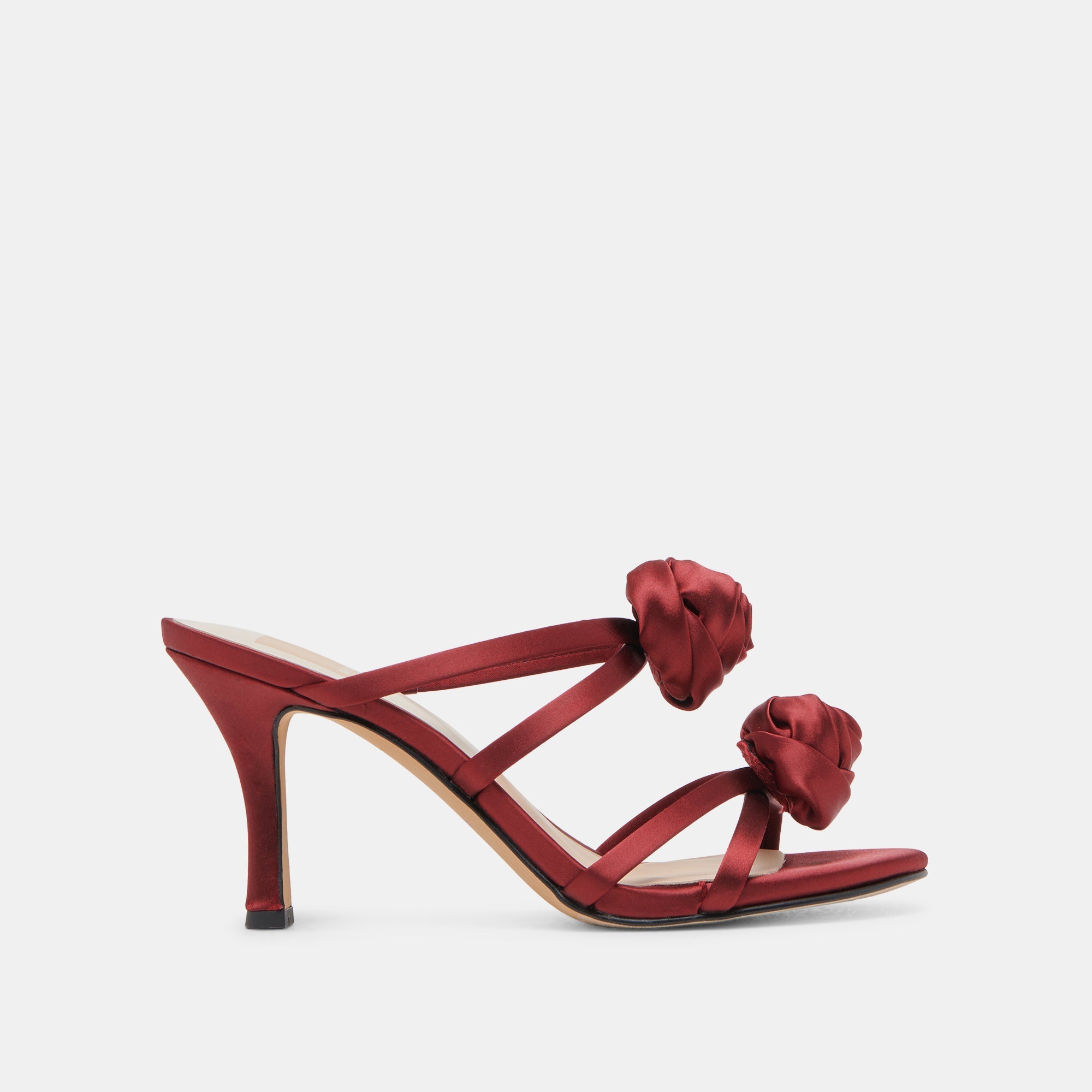 LINZY HEELS WINE SATIN
 – Dolce Vita / Dolce Vita