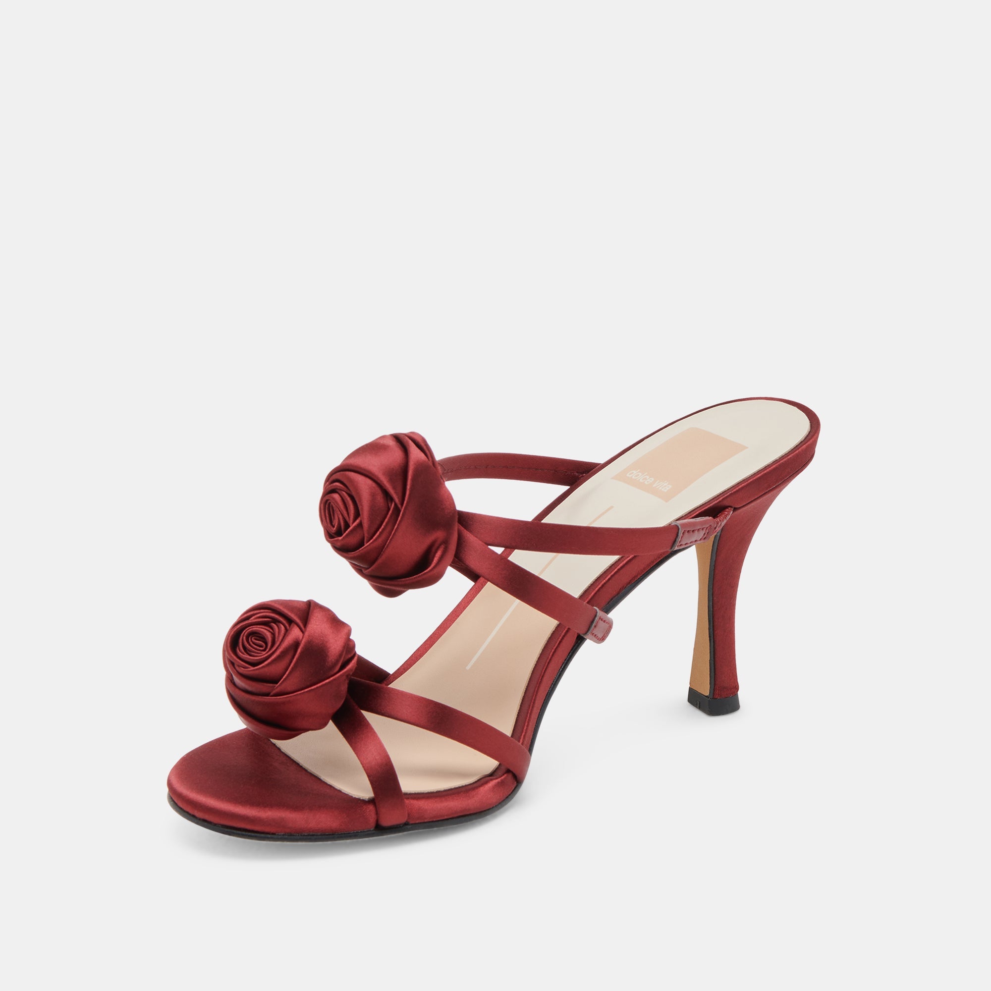 LINZY HEELS WINE SATIN
 – Dolce Vita / Dolce Vita