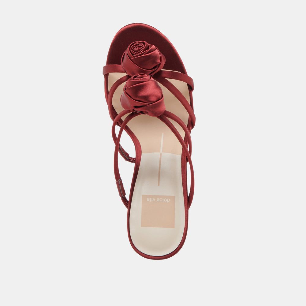 LINZY HEELS WINE SATIN
 – Dolce Vita / Dolce Vita