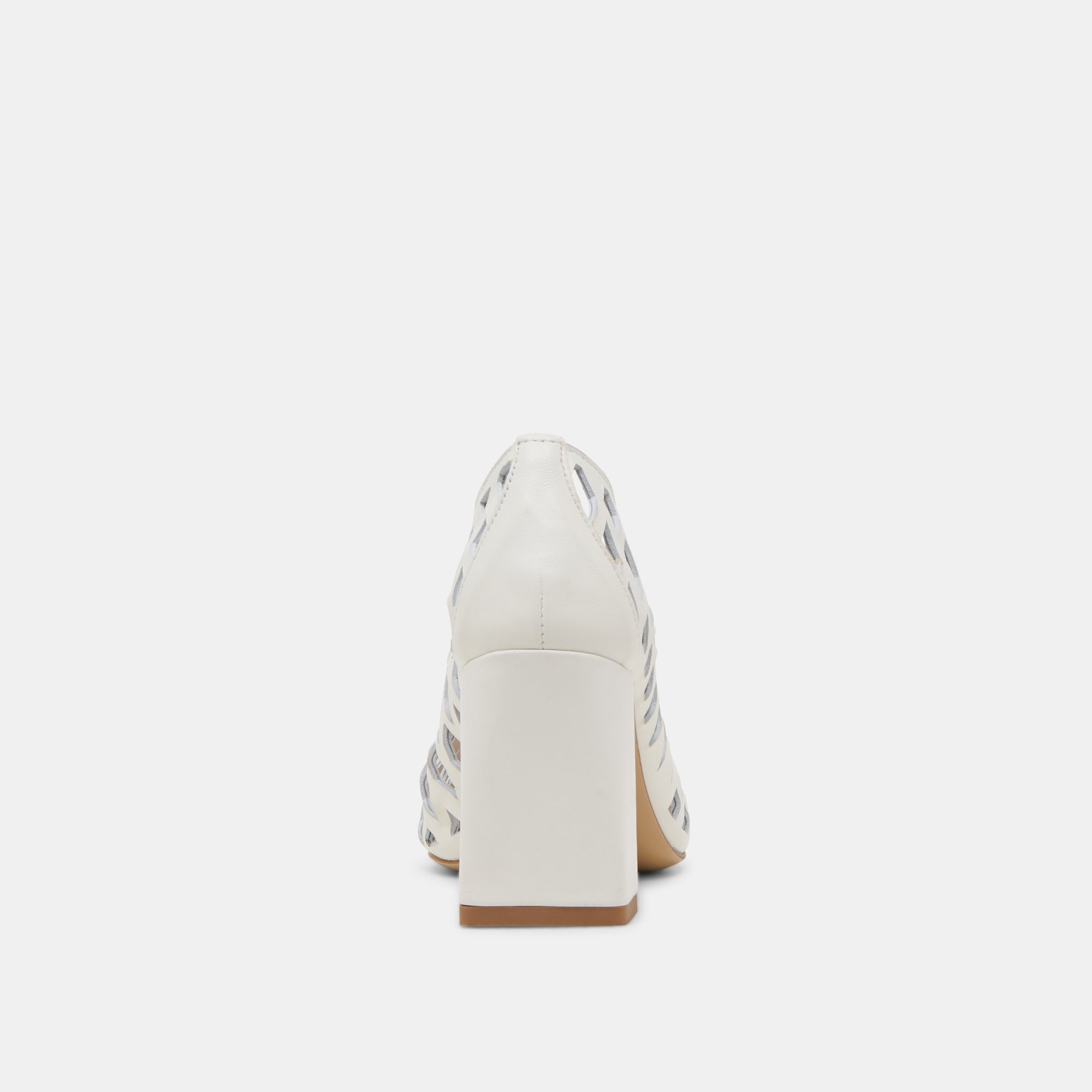 Tanya Bone Woven Leather Heels / Dolce Vita