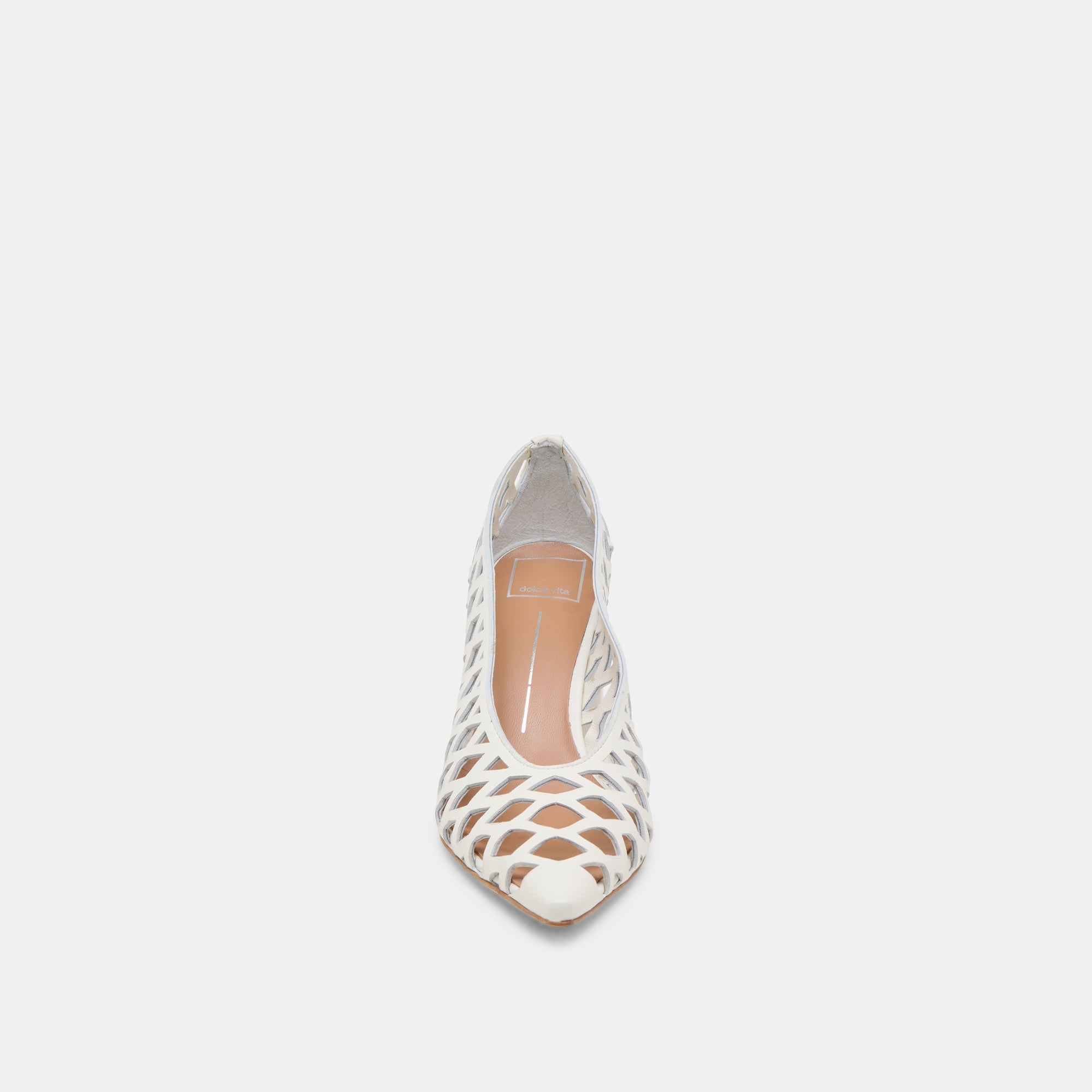 Tanya Bone Woven Leather Heels / Dolce Vita