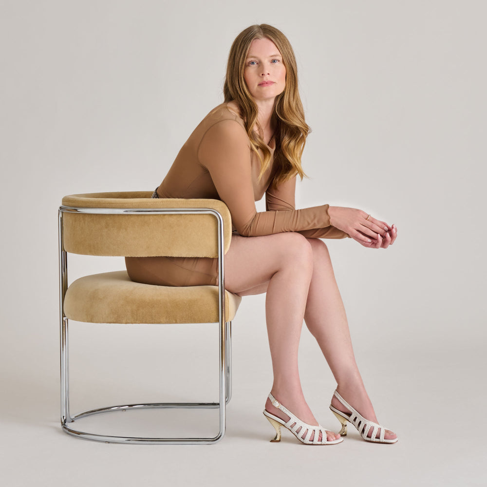 SICILY HEELS WHITE WOVEN LEATHER
 – Dolce Vita / Dolce Vita